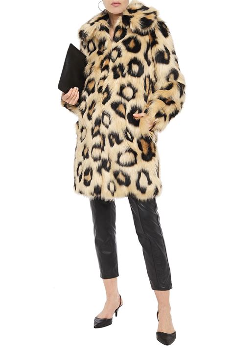 michael kors leopard faux fur short chubby coat|Michael kors faux fur coats + FREE SHIPPING .